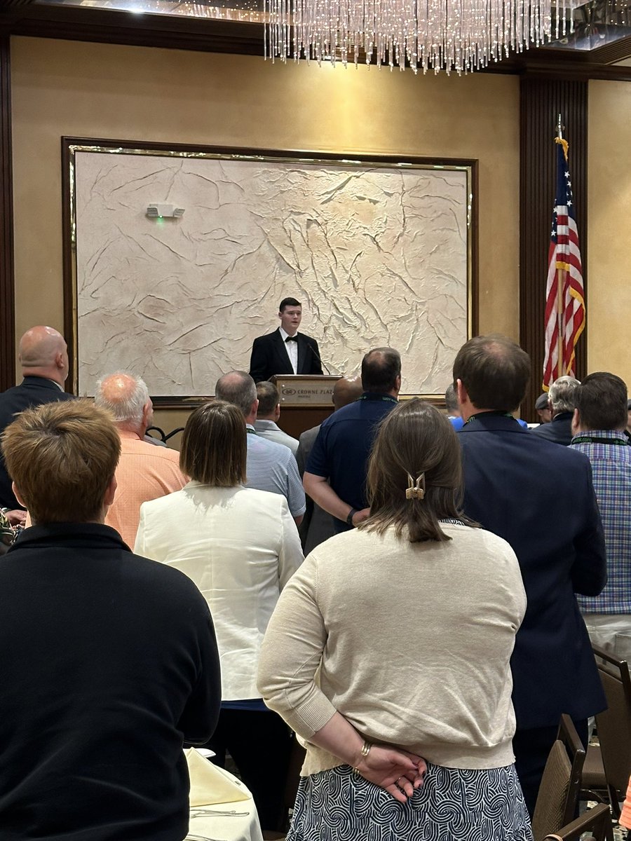 Huge shout out to KHS junior, Jace Krugjohann for singing the National Anthem today at the <a href="/TIAAA_Ad/">TIAAA</a> Awards Banquet!