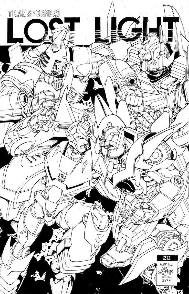 Getting back to commissions. Was asked to do my own cover for #LostLight 20 with Rodimus, Getaway, Star Saber and Cyclonus facing off. Total respect to everything @jroberts332 @markerguru @JLawrence_Art et al did on this book and #MTMTE