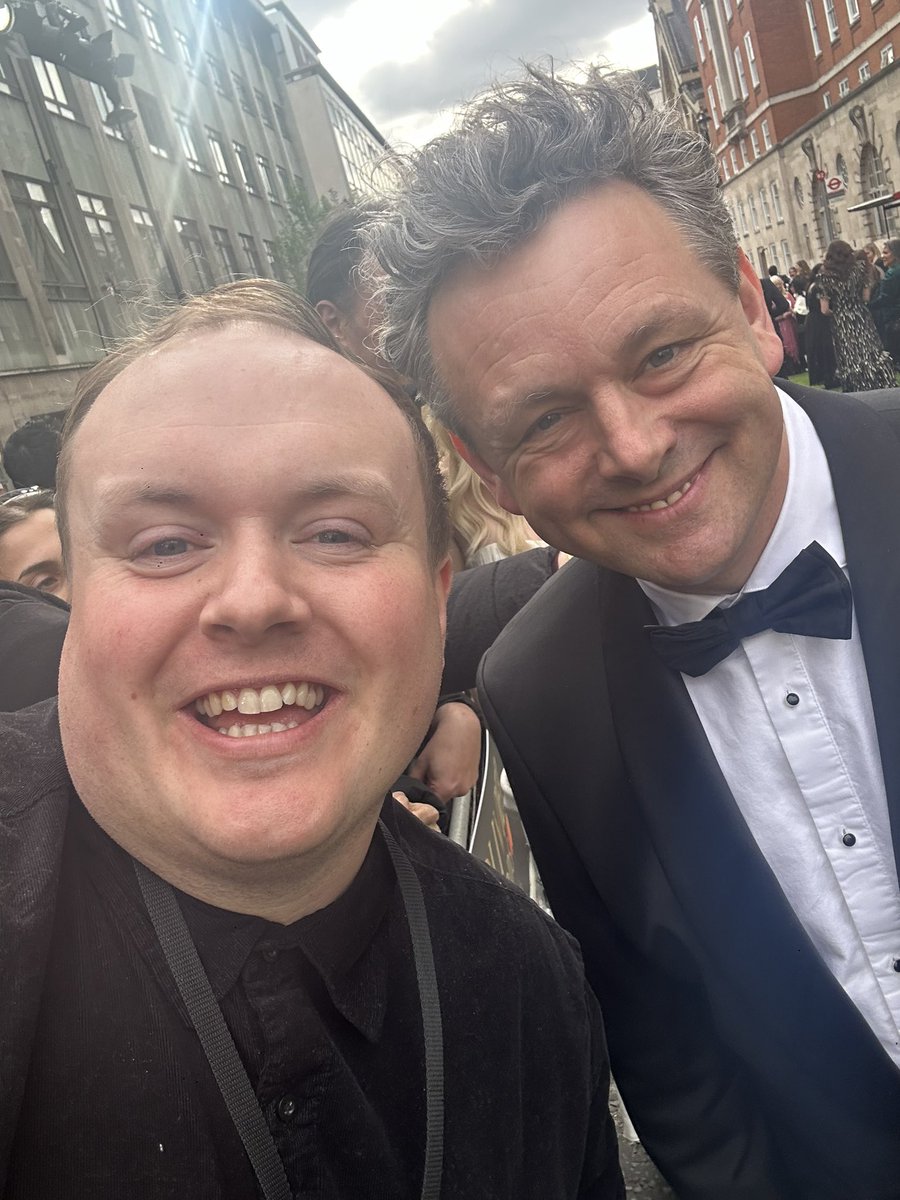 Great to meet Michael Sheen who’s in Nye at the national ! <a href="/olivierawards/">Olivier Awards</a> #OlivierAwards #Oliviers #OliviersAwards2024