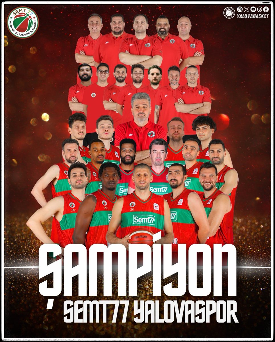 YalovaBasket's tweet photo. 💚 ŞAMPİYON 𝗦𝗘𝗠𝗧𝟳𝟳 𝗬𝗔𝗟𝗢𝗩𝗔𝗦𝗣𝗢𝗥 ❤️

🍁 Cumhuriyetimizin 100. yılında, Atatürk'ün kenti Yalova, çınar formasıyla tekrardan SÜPER LİG'de!

#KüçükŞehrinBüyükHikayesi 💚❤️ https://t.co/gEzOmvLFry