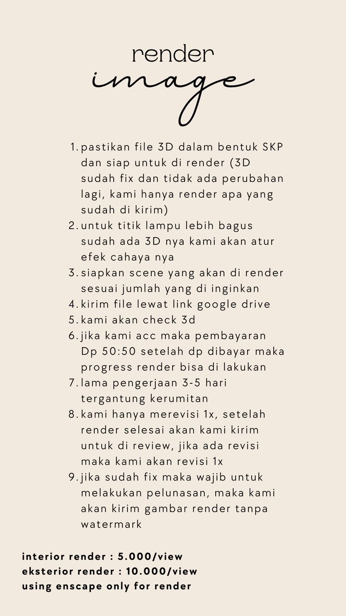 yourender3d_'s tweet photo. How to order 👏 #jokirender #3drender #renderinterior #rendereksterior https://t.co/c0vFc9in9I