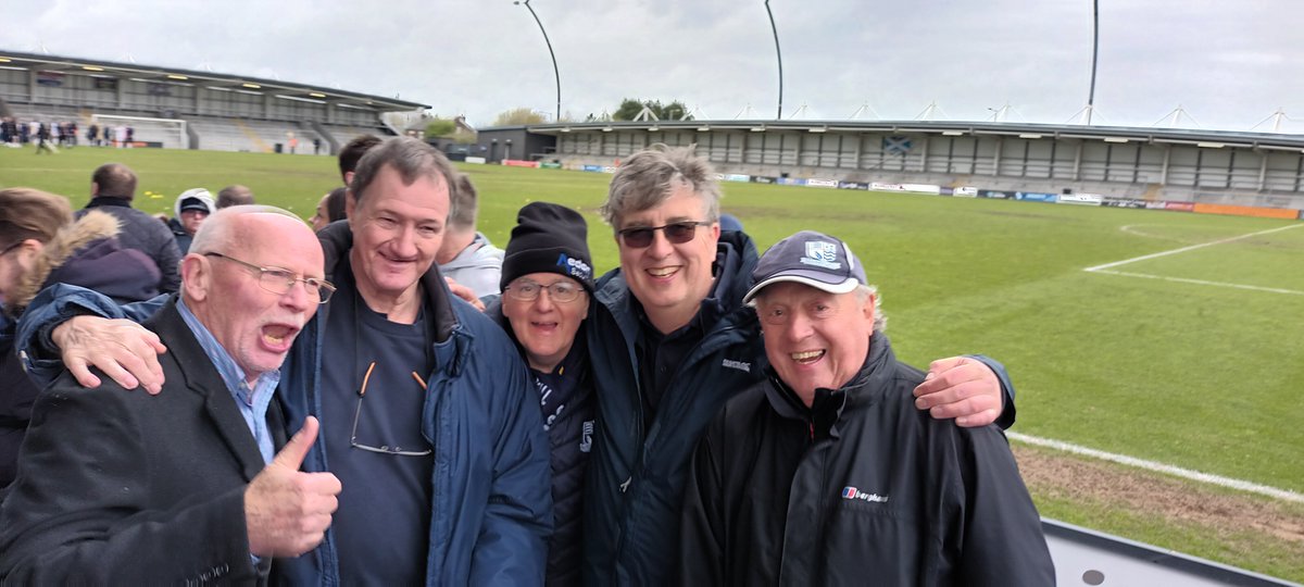 A top win up at Fylde yesterday and great to have our SUEPA Shrimper heroes Derek Spence and Stuart Parker with us in the away fan seats, both ready for a chat and a few pics with old friends.