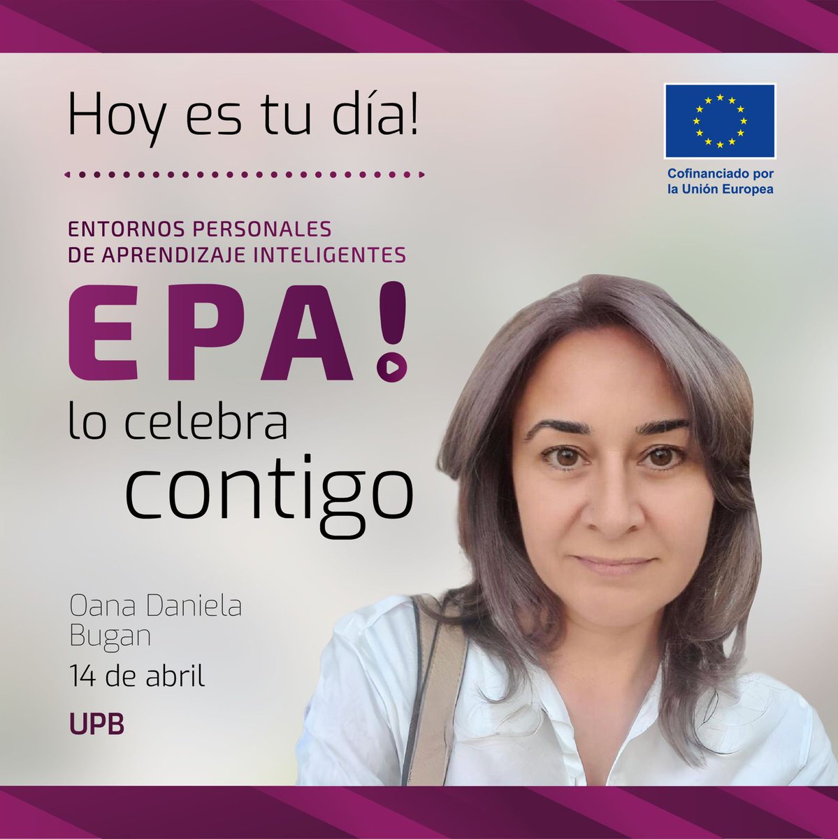 proyecto_epai's tweet photo. El equipo del Proyecto EPAI te desea un feliz cumpleaños a Oana Daniela Bugán, recibe un fuerte abrazo y que estés pasando un lindo día. 🥳🍰🥳
#UPB #proyectoepai https://t.co/sqJ8szyDPN