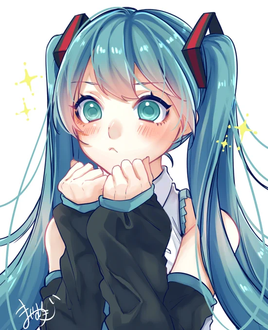 今日はよいこの日…ミクはよい子なのでマスターの帰りを大人しく待つのです…!#初音ミク #VOCALOID 