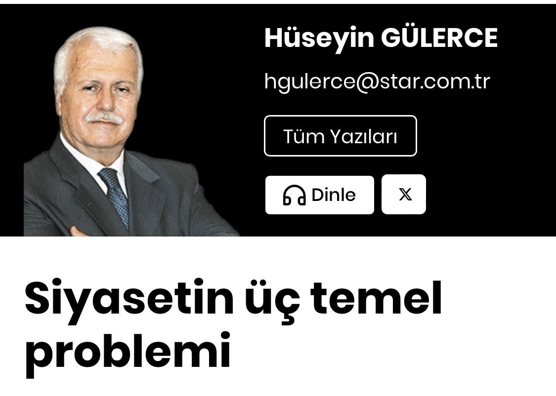 06melihgokcek's tweet photo. HÜSEYİN GÜLERCE’DEN
ANALİZ.

Siyasetin üç temel problemi.

Farklı siyasî partilerin bünyesinde aynı problemler var.
Lidere vefasızlık,iç çekişme ve çatışmalar, rant/menfaat kavgaları, çekememezlik,dedikodu, arkadaş bilinenlerin birbirinin kuyusunu kazması, ahlakî yozlaşma, yalan,iftira,kumpas,algı operasyonları.
Aslında toplumun değişik kesimlerinde, bürokrasinin her türlüsünde,iş dünyasında,medya/sanat/spor camiasında,aile çevrelerinde de derece derece aynı problemler yaşanıyor.
Konumuz siyaset.
Siyasetin üç temel problemi var.
(Baştan söyleyeyim, istisnalar kaideyi bozmaz.)
1. İnsan
İnsanın kendisi,yapısı itibariyle problemdir.
Yıllarca dost,arkadaş olduğunuz insanlar gün gelir bambaşka biri oluverir. Tanıyamazsınız.
Beklentiler,hırslar, menfaatler, kibir, bencillik, makam,şöhret düşkünlüğü, haset,kıskançlık,insanları bambaşka biri haline getiriverir.
İnsan problemdir ve problemlerin çoğu insanla başlar.
İnsanlar en çok siyaset zemininde değişir.
Yüksek siyaset zeminlerinde ise sert rüzgârlar nicelerini savurur. Yuvarlar,taştan taşa çarpar
Çünkü bilhassa bu yüksek zeminlere çıkanlar, kendilerini eşitler içinde birinci görürler. Çevrelerinde bendeleri, kulları köleleri vardır.
Bunlar, öyle övgüler düzer, öyle şakşakçılık yaparlar ki, bu"yüksek şahsiyetler", layık oldukları makamlara gelemeyince sürekli haklarının yenildiğini söyler.
Liyakatsizlikten dem vururlar.
Çünkü onlar varsa liyakat vardır,onlar yoksa liyakat yoktur...
2. Zemin.
Siyaset zemini, normal bir zemin değildir. Siyasetin zemini çürüktür,kaypaktır, sağlam değildir.Nasıl, sağlam olmayan zeminlere yapılan binalar depreme dayanıksız ise siyasetin zemini de sarsıldıkça, üstündekileri de yıkar, düşürür,fırlatır atar...
Çürük zeminlerdeki deprem tahribatlarından farklı olarak siyaset zemininde insanların başı döner,zihni bulanır, eli ayağına dolaşır,dengesini kaybeder. Beklentilerinin esiri olur.Asla gelemeyeceği mevkileri,en tabii hakkı olarak görür.
Makuliyet kaybolur. Hayatın tabii akışının dışında davranışlar, tepkiler çoğalır.
Siyaset zemini,buz tutmuş kaldırıma https://t.co/Q0GqsnKt2Cğlam zemindeki yürüyüş kaybolur.
Buz tutmuş kaldırımda yürürken insanlar düşmemek için değişik hareketleri yaparlar,eli ayağı oynar,işte siyaset zeminlerindeki yürüyüş de öyledir.
Siyaset zemini, virüs yayan ortam gibidir.Çoğu kişiyi hasta eder, insanlar bu zeminde hastalık kapar.
Siyaset onları bıraksa da onlar siyaseti bırakamaz. Bıraktım derler, ama yine de boş durmazlar...
Yenilseler kabahatli onlar değildir. Halk bazen yanlış yapar!..
3. Düşman
Siyasetin 3. Temel problemi, bilhassa bizim ülkemiz için dışımızdaki düşmanlardır.
Tatlı su demokratları, bu "dış mihraklar"ın dile getirilmesinden çok rahatsız olurlar.
Nedenini biz tam bilemeyiz. Düşmanın 5. Kol elemanı oldukları için mi, etki ajanlığı görevleri mi vardır, yoksa iki asırlık Batı/Haçlı saldırılarını A'dan Z'ye bildikleri halde basiretleri mi bağlanır, nedir bilemeyiz.
Dışarıdaki düşmanı perdelemeye çalışanlar, mesela Türkiye'de siyasete en büyük darbeyi vuran asker içindeki cuntacıların arkasında ABD'nin olduğunu bilirler.
Suriye'nin kuzeyinde bir terör devleti kurulması için ABD'nin PKK'ya binlerce TIR ile silah yardımı yaptığını bilirler. Ama bunu hiç telâffuz etmezler. Görmezden gelmeyi ustalıkla yaparlar.
PKK'nın partilerinin Kandil'den emir/talimat aldığını,Kandil'deki terör baronlarının da ABD, İngiltere,Fransa, Almanya, İsrail istihbarat teşkilatları ile çalıştığını bilirler. Ama DEM'in meşrulaştırılması için CHP gibi görev başına koşarlar.
Türkiye'de siyasetin en büyük zaafı,en büyük problemi gizli/açık yabancı müdahalesidir.
Bu müdahale,sadece cuntacıların ya da FETÖ'nün darbe teşebbüsleri ile olmaz.
Türkiye;laik-dindar,Sünni-Alevi,Türk-Kürt ayrışmalarının cenderesine alınır.
Savunma sanayindeki büyük hamleler,hem de İBB çalışanı kripto elemanlar eliyle hedefe konulur.
Bugünkü iktidar,bir yandan hizmet/eser siyaseti takip ederken bir yandan da dışarının oyunlarını, tezgâhlarını,ihanetlerini önlemeye uğraşıyor.