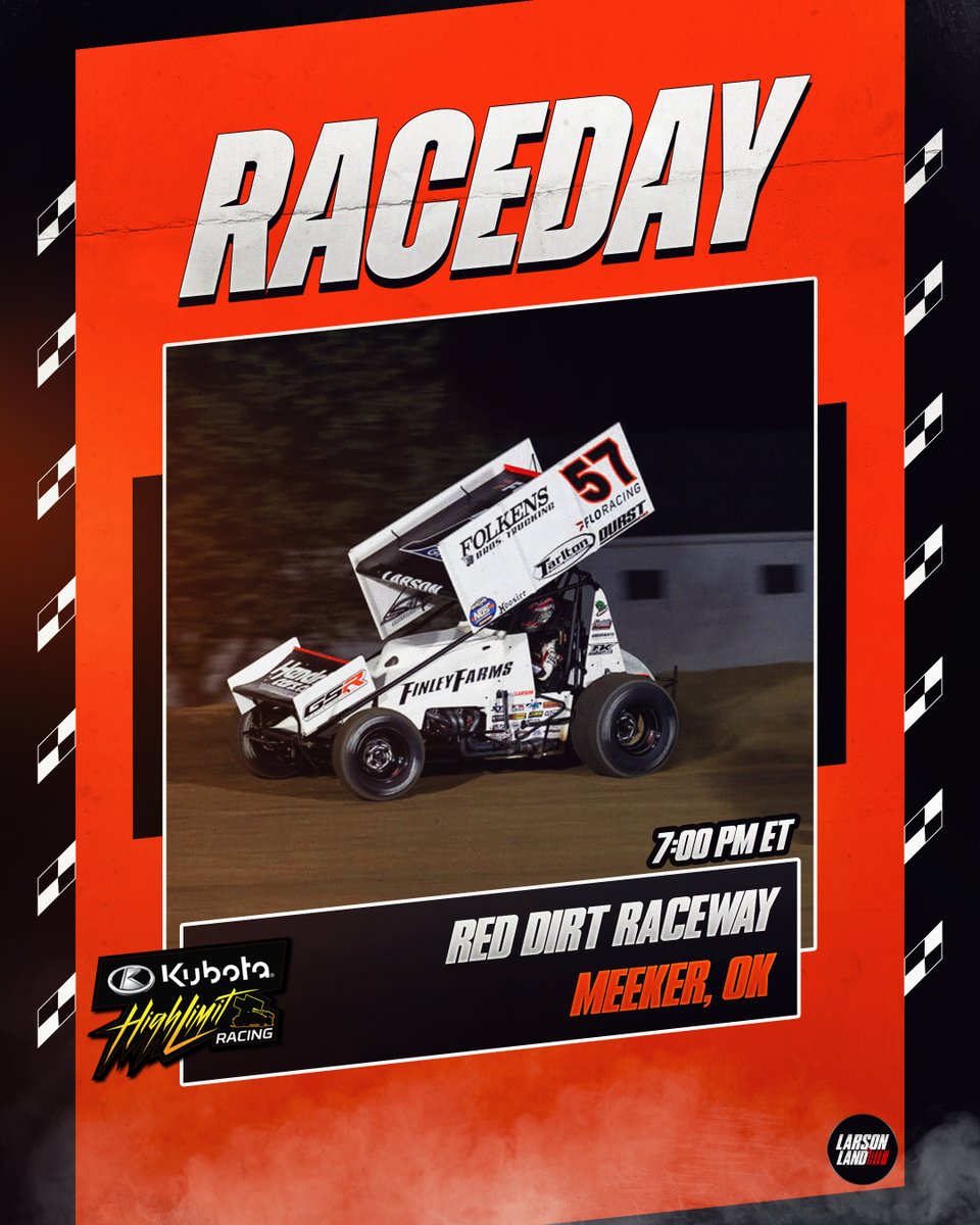 It is Raceday for Kyle Larson and the Kubota High Limit Racing Series at the Red Dirt Raceway! Catch it LIVE tonight on FloRacing.

#kylelarson #yungmoney #highlimitracing