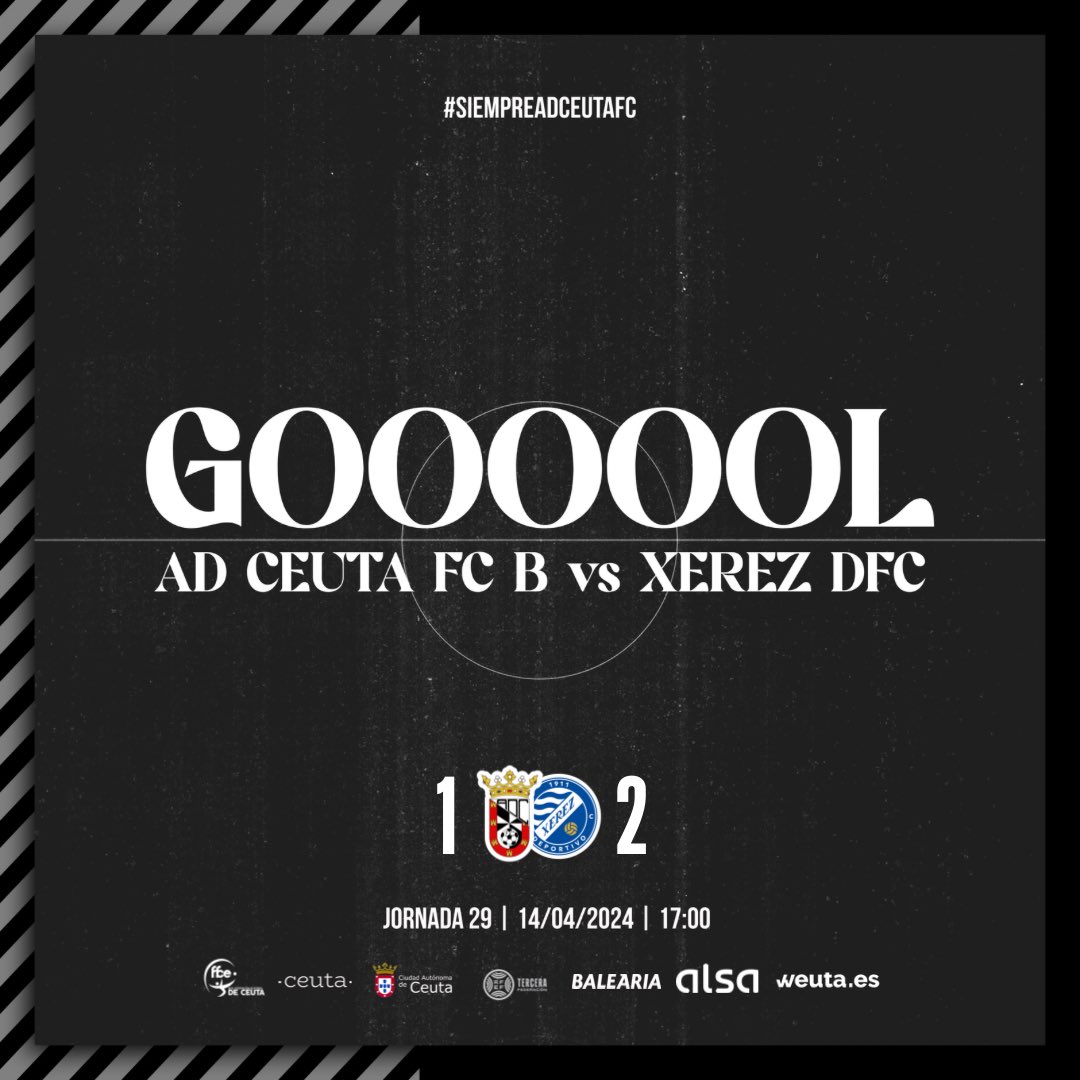 ⏰ 70’ |1-2|

Gooooooooooool de Sixtus tras centro de Jacobo de saque de esquina 💪🔥

#SiempreADCeutaFC ⚪️⚫️