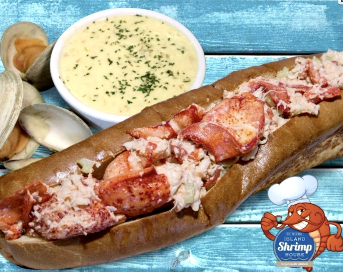 Our Lobster Roll is Served Chilled or Warm
We start with the freshest premium lobster meat, add our blend of spices, and then overstuff this blended goodness in our butter-griddled New England-style bun and a Bowl of Clam Chodar! 

#LobsterRoll #BestSeafood #lClamChowder