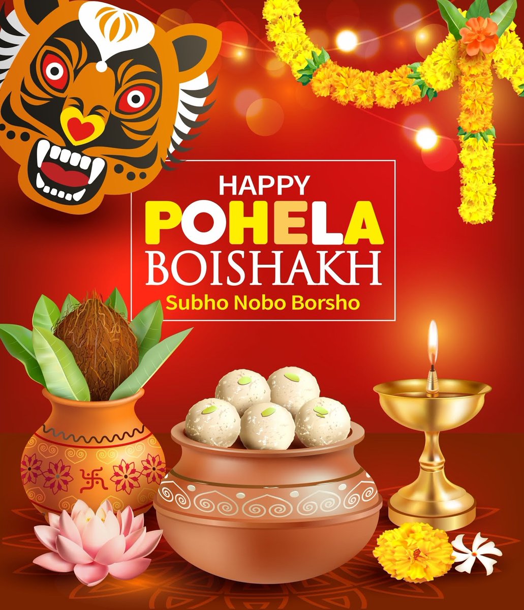 CMUISO's tweet photo. Happy Pohela Boishakh 2024! 🐅🇧🇯 Today marks the Bengali New Year!!
(Image: Shutterstock)
.
.
.
#CMUISO #cmich #internationalculture #bengalinewyear https://t.co/E7sNs5BTS2