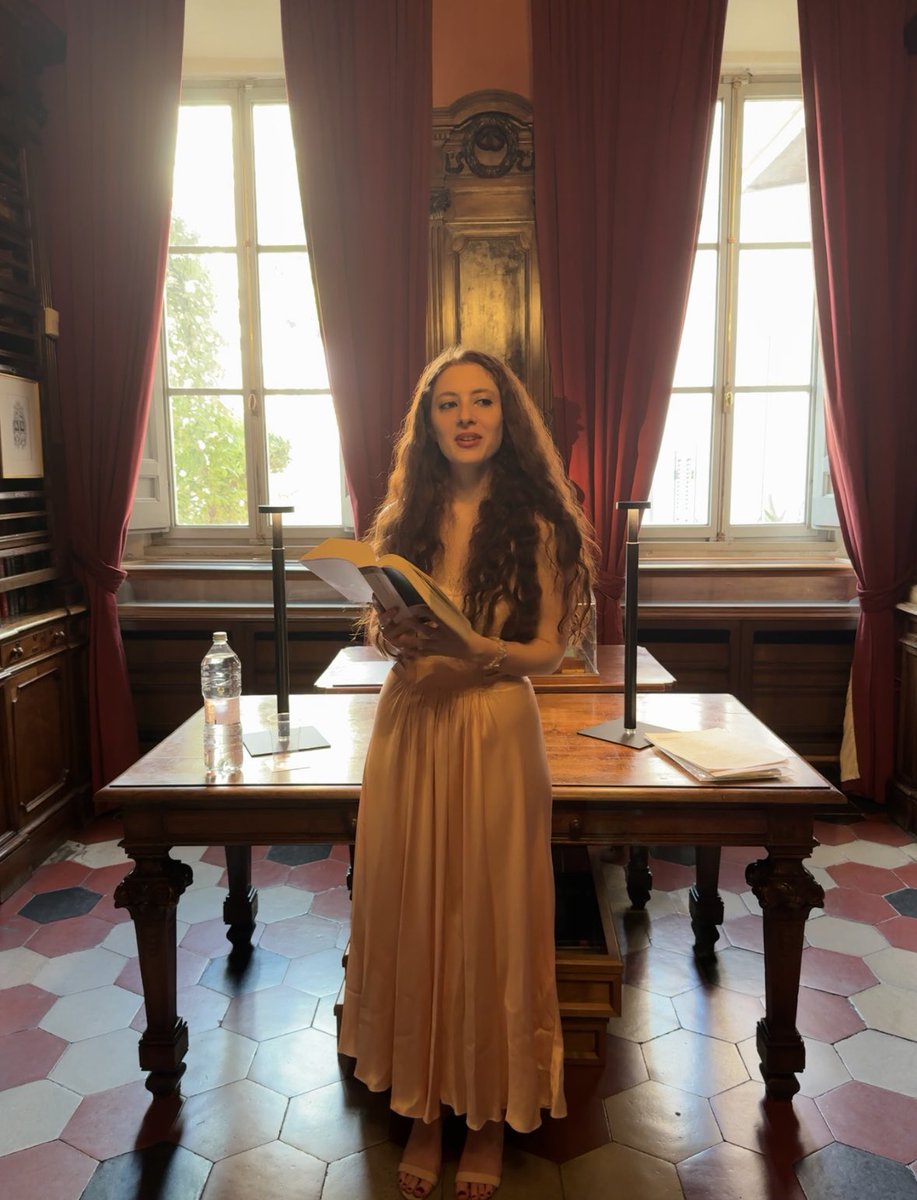 What an honour to give a reading at @Keats_Shelley House Library! Thank you to all who came, it was lovely to meet you. My first day in Rome was truly special. #LordByron #Rome