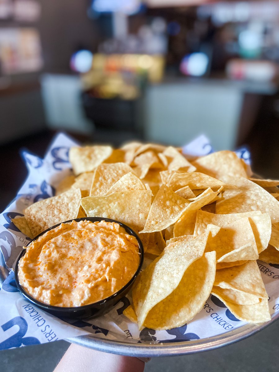 Never skip the dip 🧀 #buffalochickendip #otterschicken #pregame