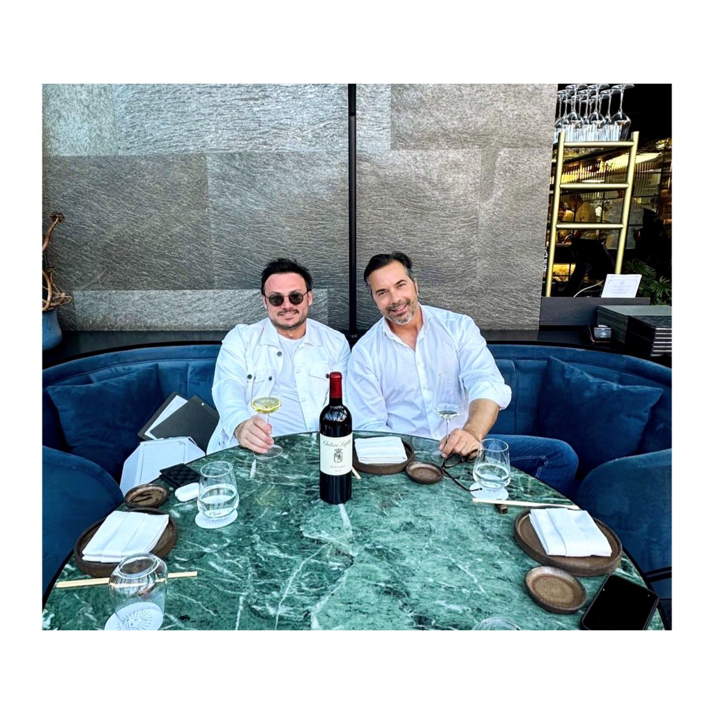 Philippe Mengin with his dearest friend <a href="/aycanakdag/">BuzKarpuzz</a> in the best restaurant of Istambul, @inariomakase enjoying a bottle of Lafitte Héritage!! 🔝🍷🍣🥢✨