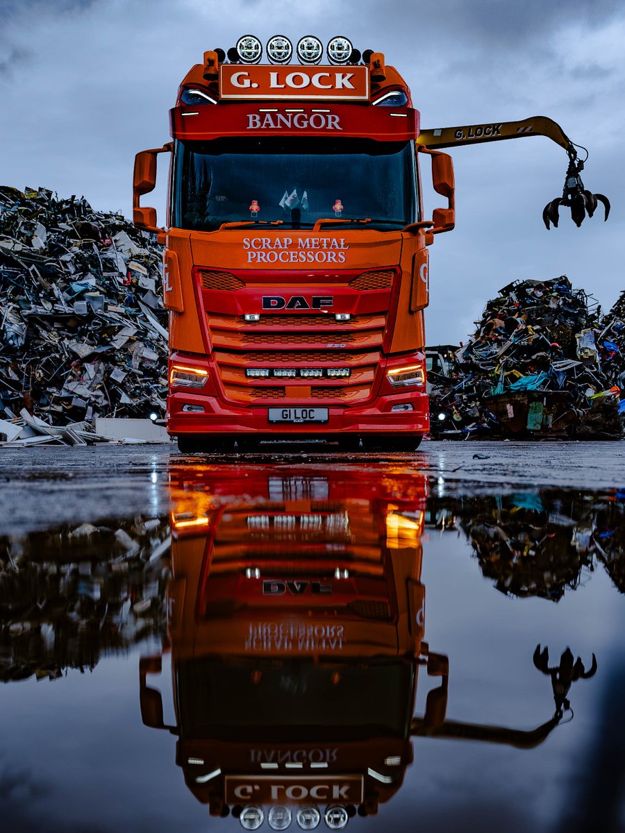 Truck photography achievement unlocked, with this DAF XG+ 530 FTS added to the North Wales-based G.Lock Scrap Metal Processors fleet last year. ✅ #Goals #Photography #Trucks