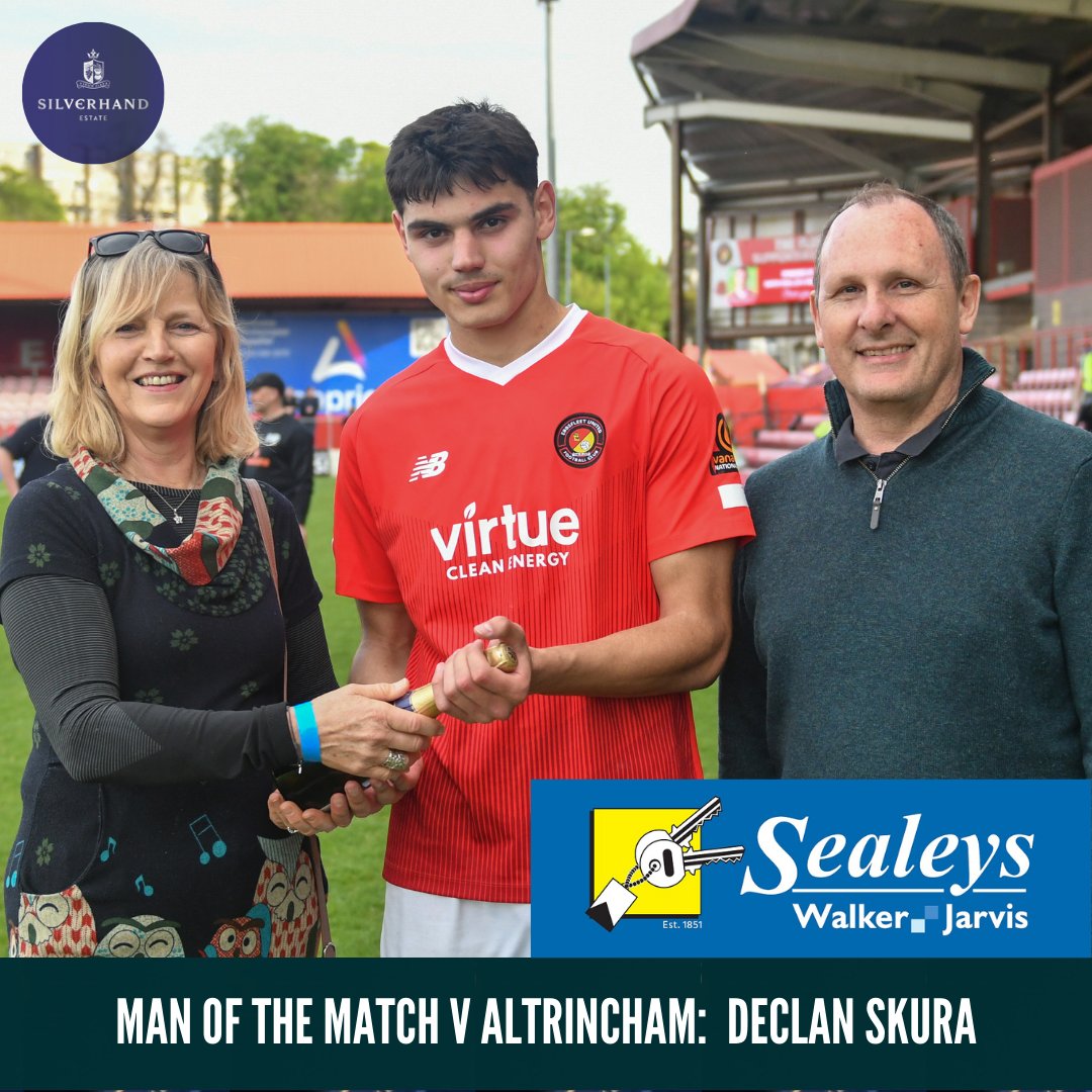 EUFCofficial's tweet photo. Declan Skura was chosen as the Silverhand Estate Man of the Match yesterday against Altrincham by our matchday and programme sponsors @LtdSealeys https://t.co/0kdviqPLyB