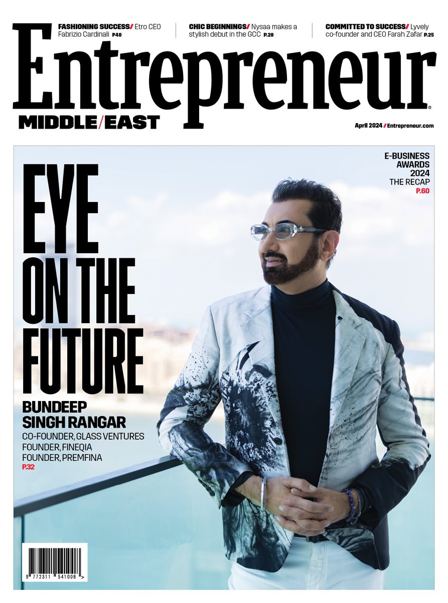 Our April 2024 issue is headlined by Bundeep Singh Rangar (<a href="/bundeep/">Bundeep Singh Rangar</a>), co-founder of <a href="/glassventures/">Glass Ventures</a> and founder of @PremFina and <a href="/FineqiaPlatform/">Fineqia</a>! Also in this issue: <a href="/EtroOfficial/">ETRO</a>, <a href="/ApparelGroup_/">Apparel Group</a>, <a href="/MyNykaa/">Nykaa</a>, <a href="/LyvelyOfficial/">Lyvely</a>, @VapGroup_in, and more: issuu.com/entmagazineme/… #UAE