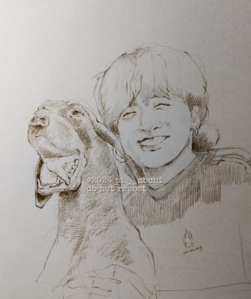 BAM’S DAD ON INSTAGRAM🐕‍🦺 WE WILL WAIT FOR YOU JUNGKOOK🐰 #jungkook #sketch #btsfanart