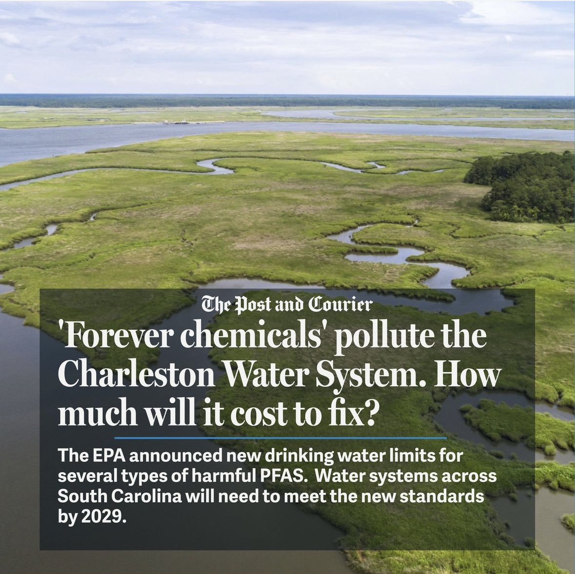 .@RepNancyMace voted against the Bipartisan Infrastructure Law, which allocates billions for clean water. Charleston needs over $100M to remove harmful chemicals from water that cause cancer and other health issues. The Lowcountry needs clean water, @NancyMace.  #SC01