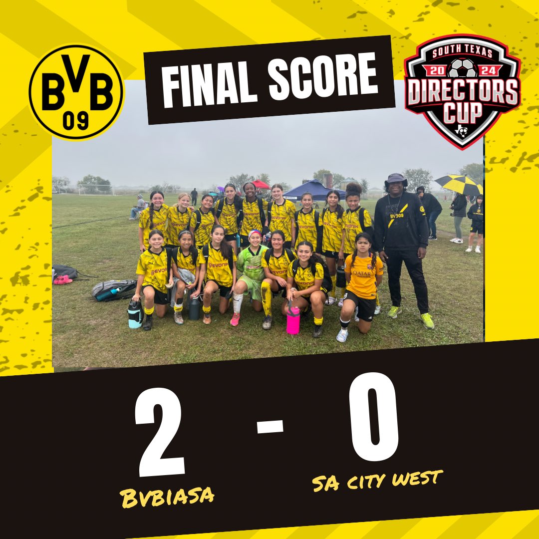 Directors Cup game 2 for our 2010G! Way to finish strong ladies💛⚽️🖤 @litosBVBIASA @DAOliver20