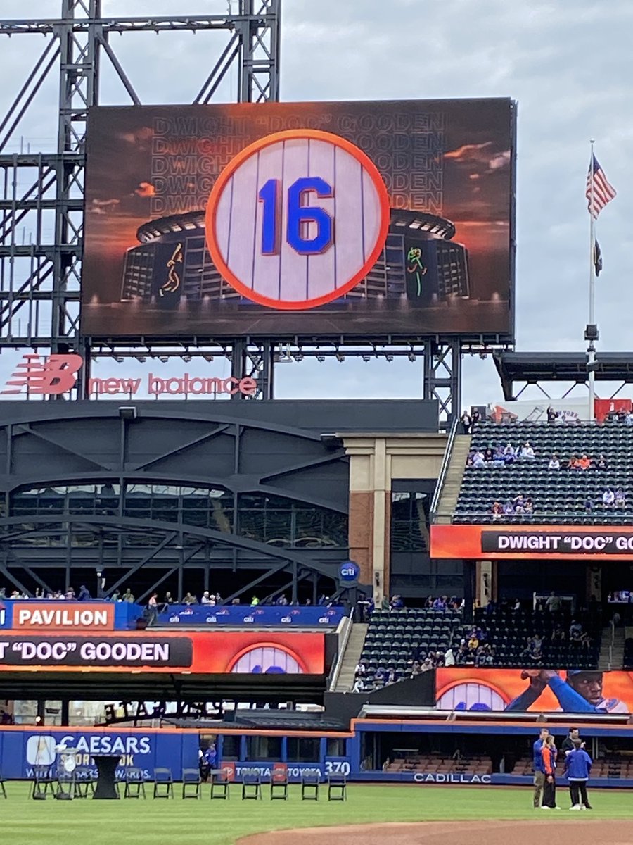 I’m at Citi Field for Dwight Gooden uniform number retired