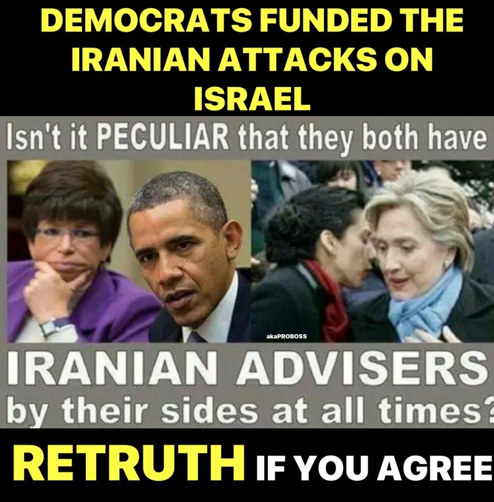 I don't know about you, but I believe this 👇👇 is true!!! During Obama's 3 terms, we have endured radical policies, treasonous wars & proxy wars , the Iran Deal, prior sanctions against Iran lifted & monies given to Iran just before October 7th, resulted in a dangerous attack…