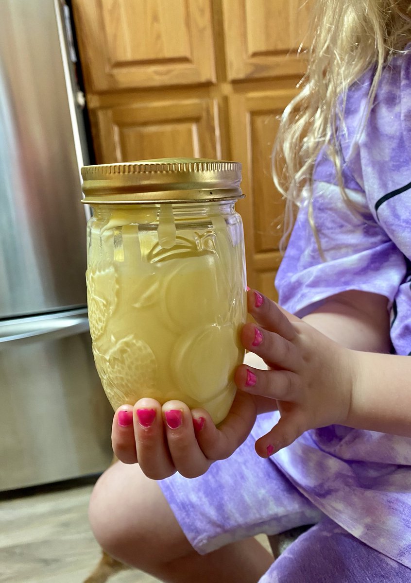 Butter mayo maker in training! We made a mess and it was fun! 🥰🧈