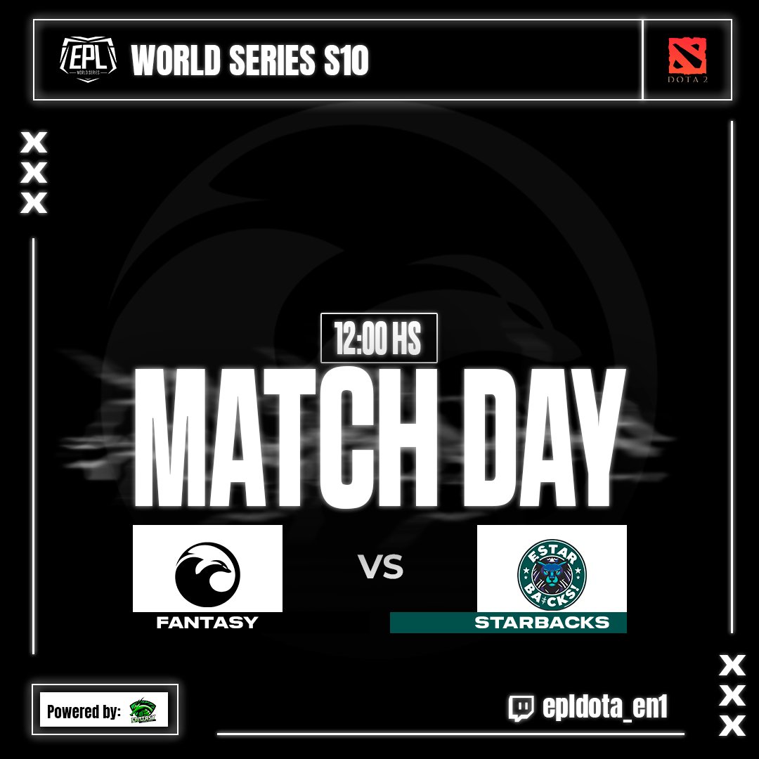 FantasyGTeam's tweet image. Cerramos la semana con la #EPL  🔥

Toca demostrar nuevamente el nivel de nuestros dragones en contra de #Starbacks 💪🏻

Nos vemos al medio día a través de twitch.tv/epldota_en1 

Apoya a tus dragones #GoFantasy 🐲

▪️Powered by: Fantasy Gaming Center 

#DOTA2 #esports