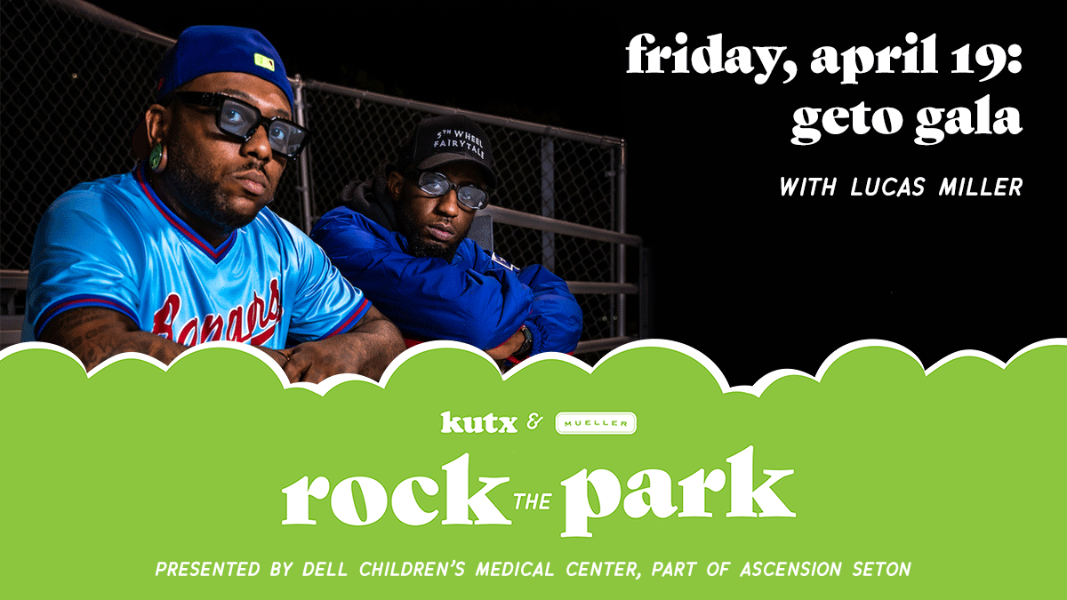 Let's Rock the Park Friday, April 19 at Mueller Lake Park! Free, family-friendly live music from Geto Gala, featuring @jakelloydii & @deeziebrown, and Lucas Miller, the singing zoologist! 🐨 Full info kutx.org/rockthepark Presented by @dellchildrens, part of @AscensionSeton