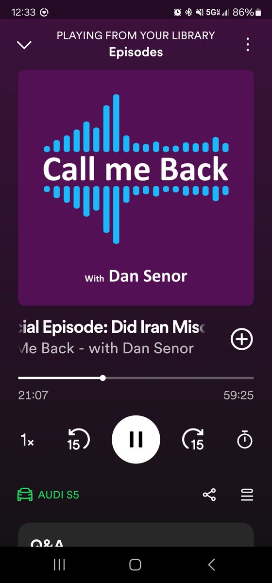 My son at @UMich is going to hear @dansenor speak today. He reports that the Pro-Hamas element on campus is planning shenanigans. I'm interested to see how that goes. Coincidentally, Dan's podcast is excellent.