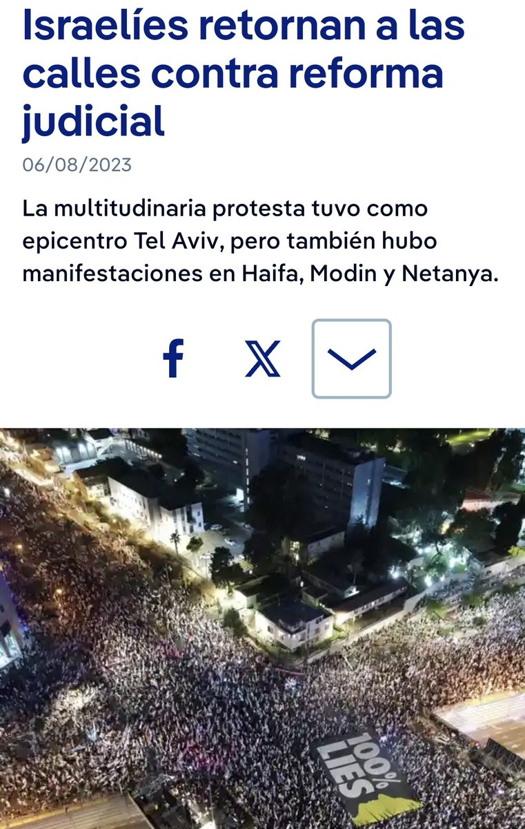 Estas cuentas como @HoyPalestina deberían ser cerradas por difundir noticias falsas. Protestas de agosto de 2023 la sacan como de ayer. Esto no es casualidad. Son cuentas hechas para esto, para mentir y crear falsas expectativas. Y como estas tienen una decena más. Comparte.