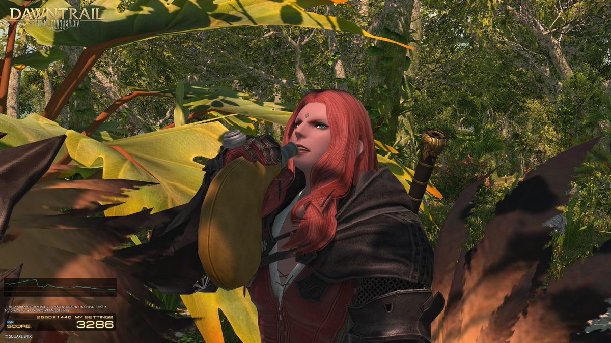 FoodRoe's tweet photo. @FF_XIV_EN Character Name: Scarlet Falcon
World: Hyperion
Prize: Modern Aesthetics – Strife
#FFXIVSweepstakes #DawntrailBenchmark https://t.co/u7AmEJu3GU