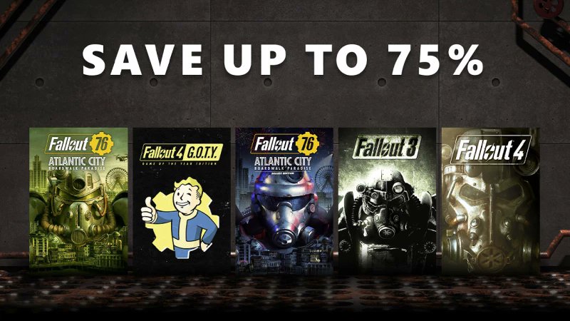 Πολύ μεγάλες εκπτώσεις σε Fallout παιχνίδια σε PC, PlayStation και Xbox! unboxholics.com/news/gaming/11…