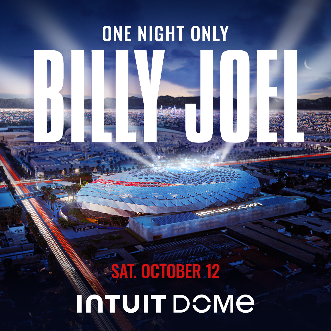 Tonight’s the night! Don’t miss @billyjoel : The 100th - Live at Madison Square Garden TONIGHT at 9/8c on @CBS ! Catch the Piano Man live at Intuit Dome on Saturday, October 12th! 🎶