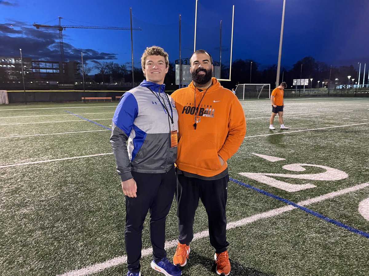 Luke Marsalek (@lukemarsalek) on Twitter photo Thank you to <a href="/SVerbit/">Stephen Verbit</a> for having me at a Princeton spring practice. The campus tour and team competition were amazing to see and I am excited to return in the future!
<a href="/AnthonyZehyoue/">Anthony Zehyoue</a> <a href="/RandyKiser/">Randy Kiser</a> <a href="/TouchdownDons/">Loyola Blakefield Football</a> <a href="/CoachBobSurace/">Bob Surace '90</a> <a href="/CoachCuevas78/">Brandon Cuevas</a> <a href="/CoachRapp_/">Josh Rapp</a> Thank you to <a href="/SVerbit/">Stephen Verbit</a> for having me at a Princeton spring practice. The campus tour and team competition were amazing to see and I am excited to return in the future!
<a href="/AnthonyZehyoue/">Anthony Zehyoue</a> <a href="/RandyKiser/">Randy Kiser</a> <a href="/TouchdownDons/">Loyola Blakefield Football</a> <a href="/CoachBobSurace/">Bob Surace '90</a> <a href="/CoachCuevas78/">Brandon Cuevas</a> <a href="/CoachRapp_/">Josh Rapp</a>