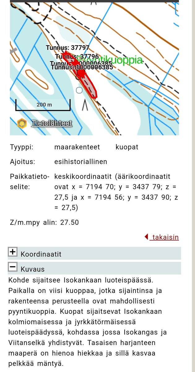 @EsaRuohola1 @MirjaMikkila @AnnikaKangas @PanuHalme @siltamaeki Muinaismuisto.info on mainio karttasysteemi. Meillä kuolinpesän metsät ovat noin 25 metriä mpy. Alueella pyyntikuoppia. Tulkitsen, että silloiset asukkaat ottivat paljaan maan nopeesti haltuun. Luonnonmetsä ei ehtinyt kehittyä!