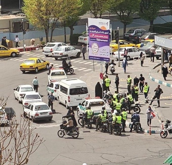 The majority of Iranians are against the Islamic regime and its aggressive actions. It is more important than ever not to confuse them. In fact, before attacking Israel, the regime made sure to militarize the streets of the country by deploying its morality police. #مهسا_امینی…