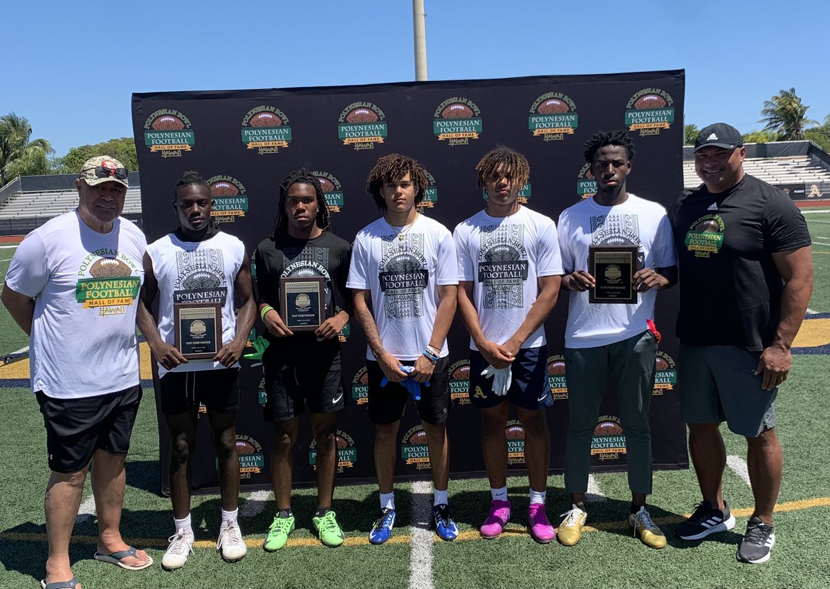 Shout out to the skill position top performers at the 2024 Polynesian Bowl East National Combine & Showcase! #PolyBowl 🤙🏽🌴