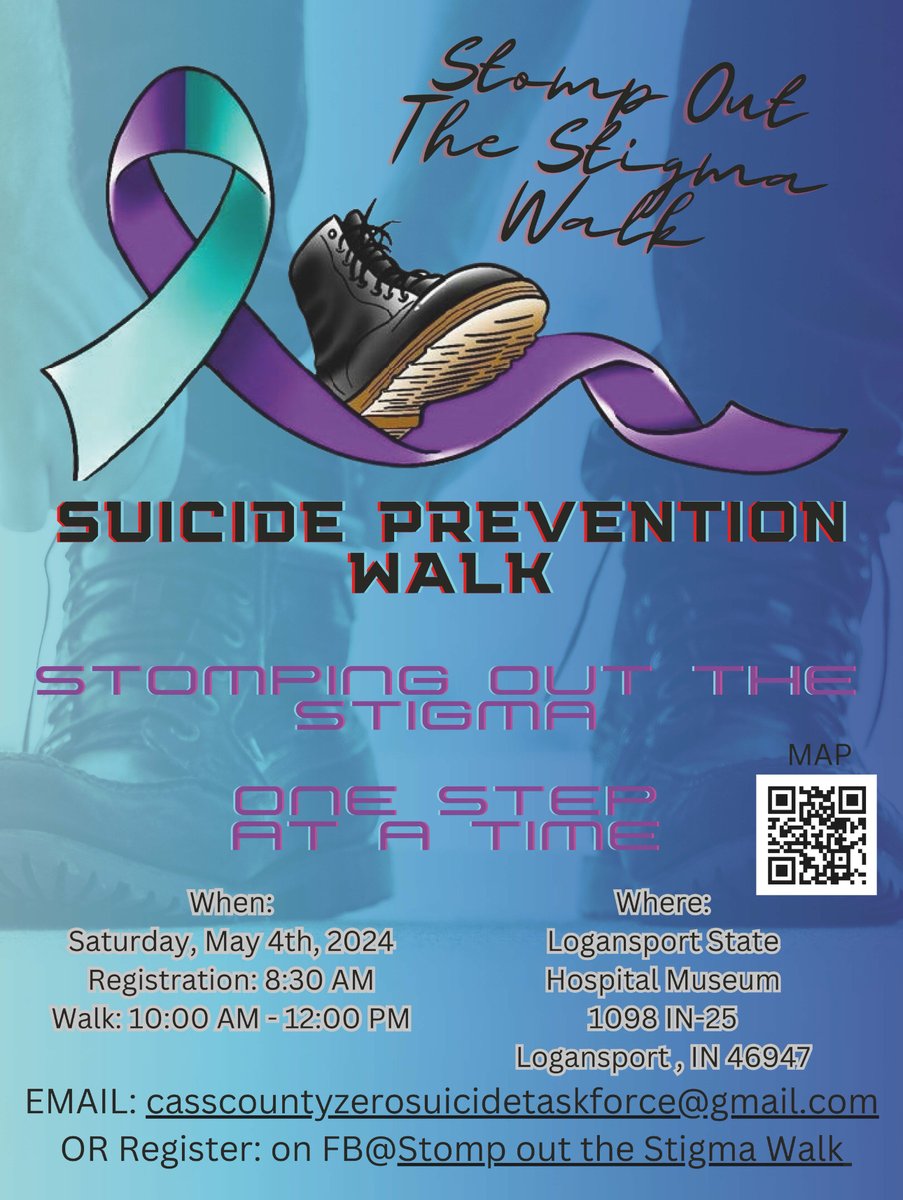 May is Mental Health Awareness Month & I’ll be DJ’ing 🎶🎧 at the Stomping Out The Stigma Suicide Prevention Walk 👟👟👟on May 4th in Logansport,IN. See flyer for details.
ㅤ
#DJiSM317 #mentalhealthawareness #suicideprevention #logansport #djservices #stompingoutthestigma