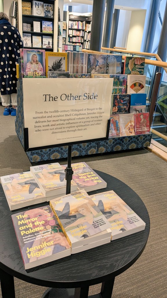 AND an entire table dedicated to @JenniferHiggie at @WaterstonesNG ! 🎉💪(The art section of Nottingham Waterstones is excellent)