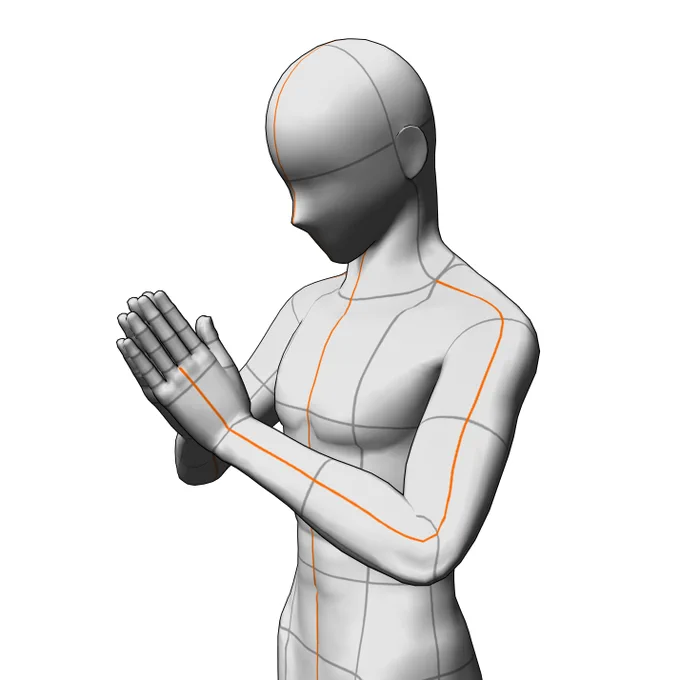 3Dデッサン人形結構直感的にやれるかも 