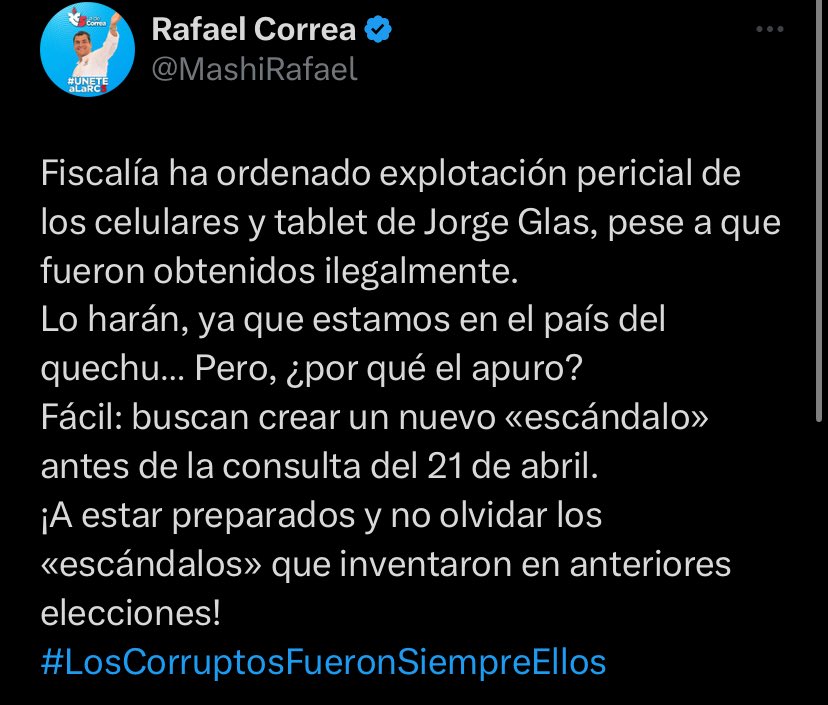 ¡ASUSTADO!
Juez ordena la pericia de los dispositivos electrónicos de Jorge Glas y la Revolución Ciudadana está ¡TEMBLANDO! 
Si el juicio de Carlos Pólit y los testimonios de los involucrados en el caso Purga, eran la inducción al Coma de la RC5. Lo que está en esos dispositivos,