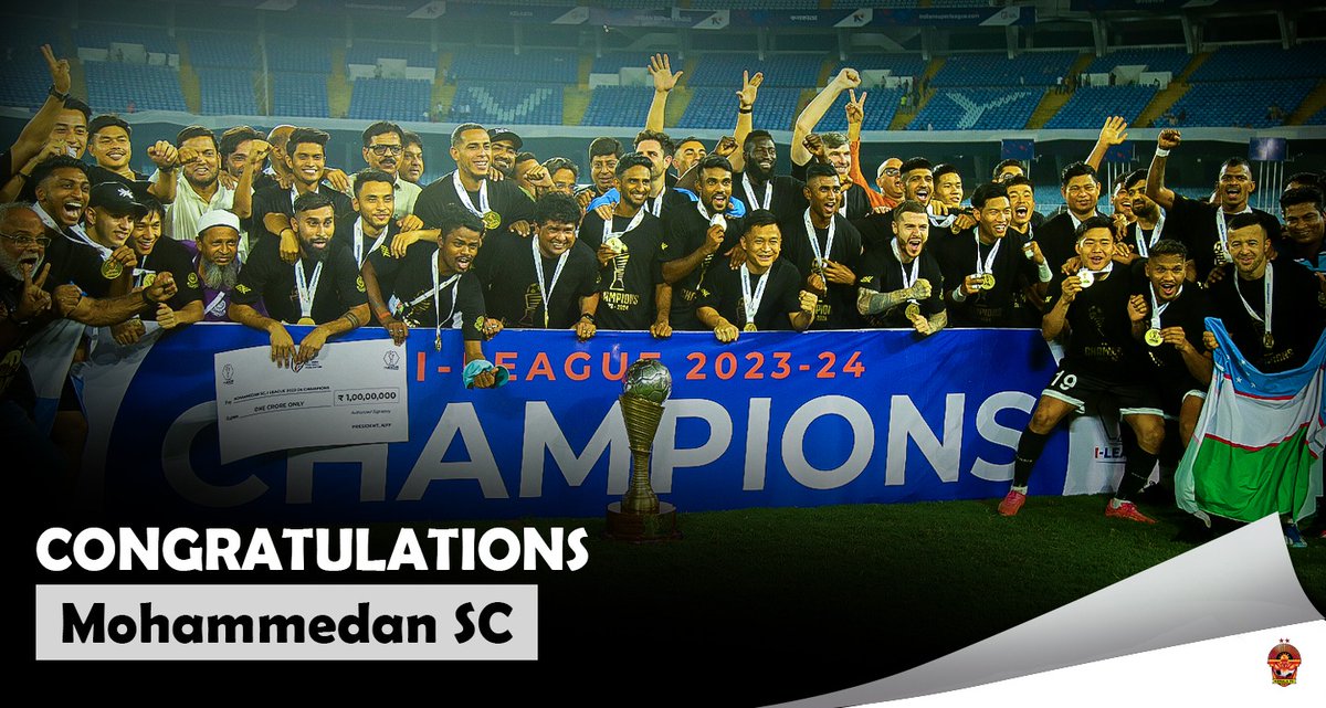 Sending warm congratulations to Mohammedan SC for clinching the I-League 2023-24 title! 

#gkfc #malabarians #indianfootball