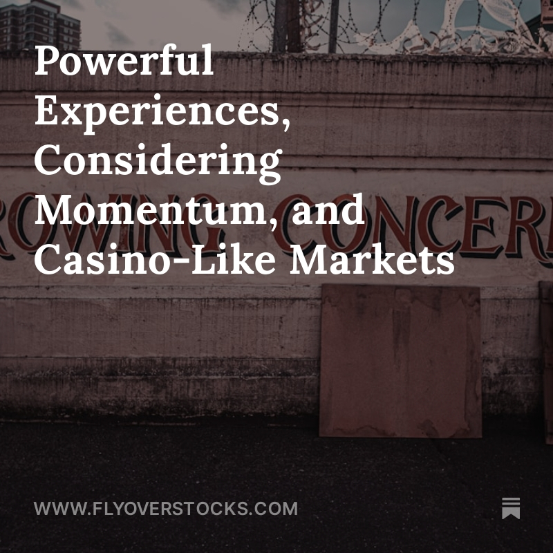 ToddWenning's tweet image. This weekend's post discusses ways long-term investors can use momentum metrics, how to invest in "casino-like" markets, and has two music recommendations.