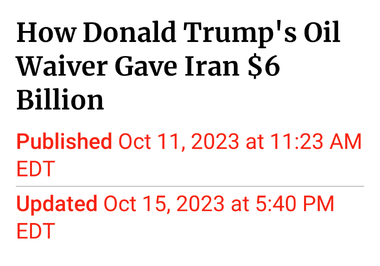 newsweek.com/donald-trump-o… How Donald Trump's Oil Waiver Gave Iran $6 Billion - Newsweek