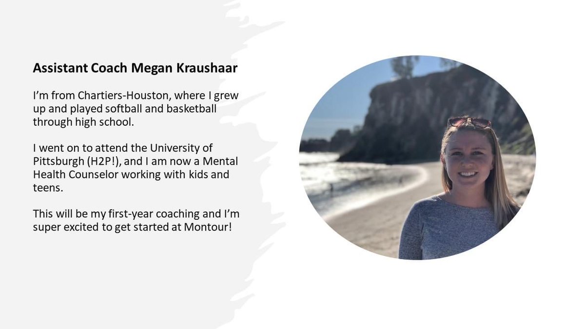MontourGBB's tweet image. We’re thrilled to introduce our new coaching staff for Montour Girls Basketball!
Please welcome home, Head Coach @Coach_Jordan3 .   Assistant Coaches Carly Lutz and Megan Kraushaar.  
These talented coaches bring their expertise and dedication to the court. #montourproud
