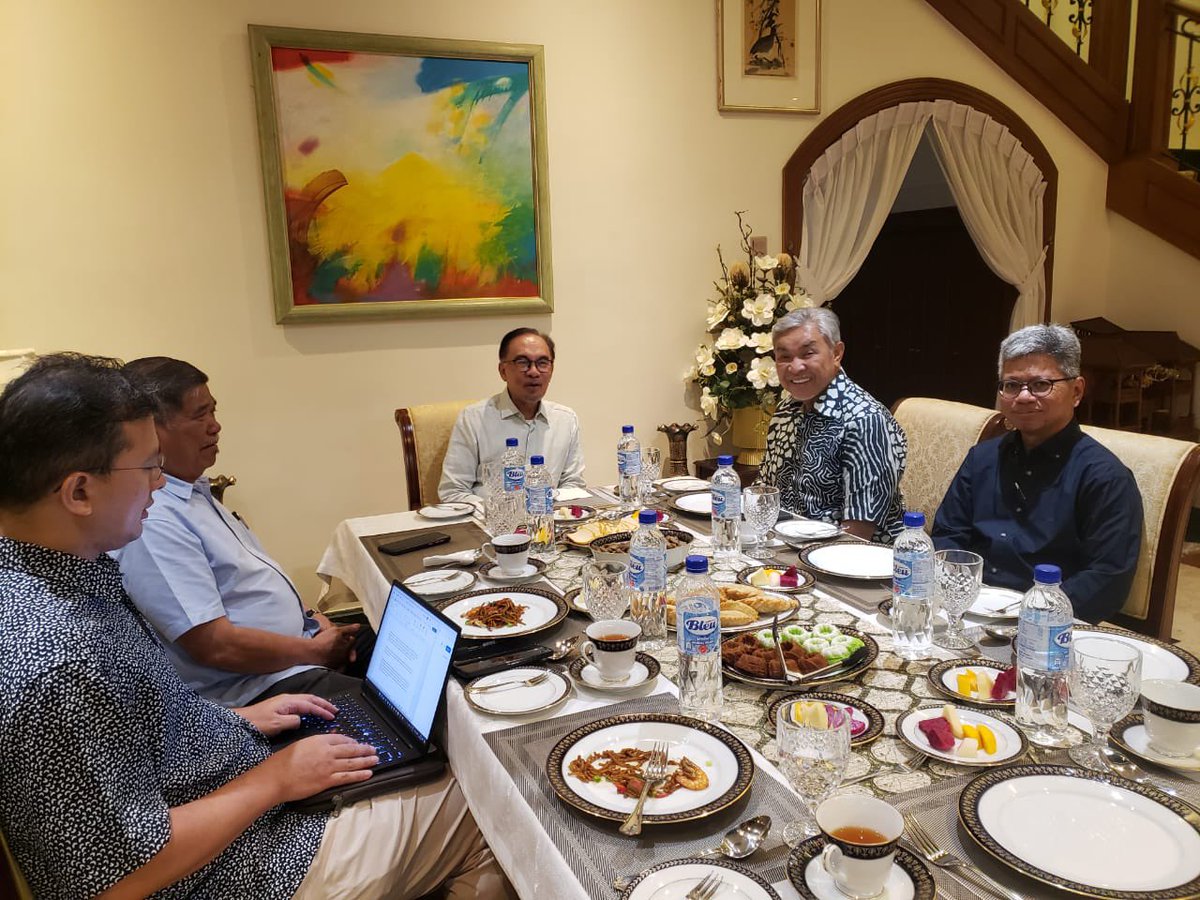 PRESS STATEMENT 14th April 2024 I had a meeting today with Deputy Prime Minister Dato' Seri Dr Ahmad Zahid Hamidi, Minister of Agriculture and Food Security Datuk Seri Mohamad Sabu, and other senior officials to discuss the situation in the Middle East. Malaysia strongly…