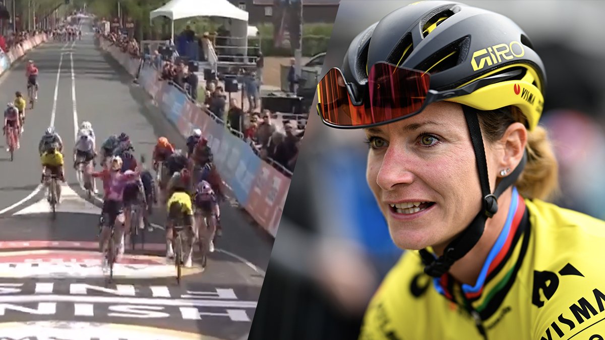 Video: Vos klopt te vroeg juichende Wiebes en wint voor tweede keer Amstel Gold Race vandaaginside.nl/nieuws/video-v… #vandaaginside
