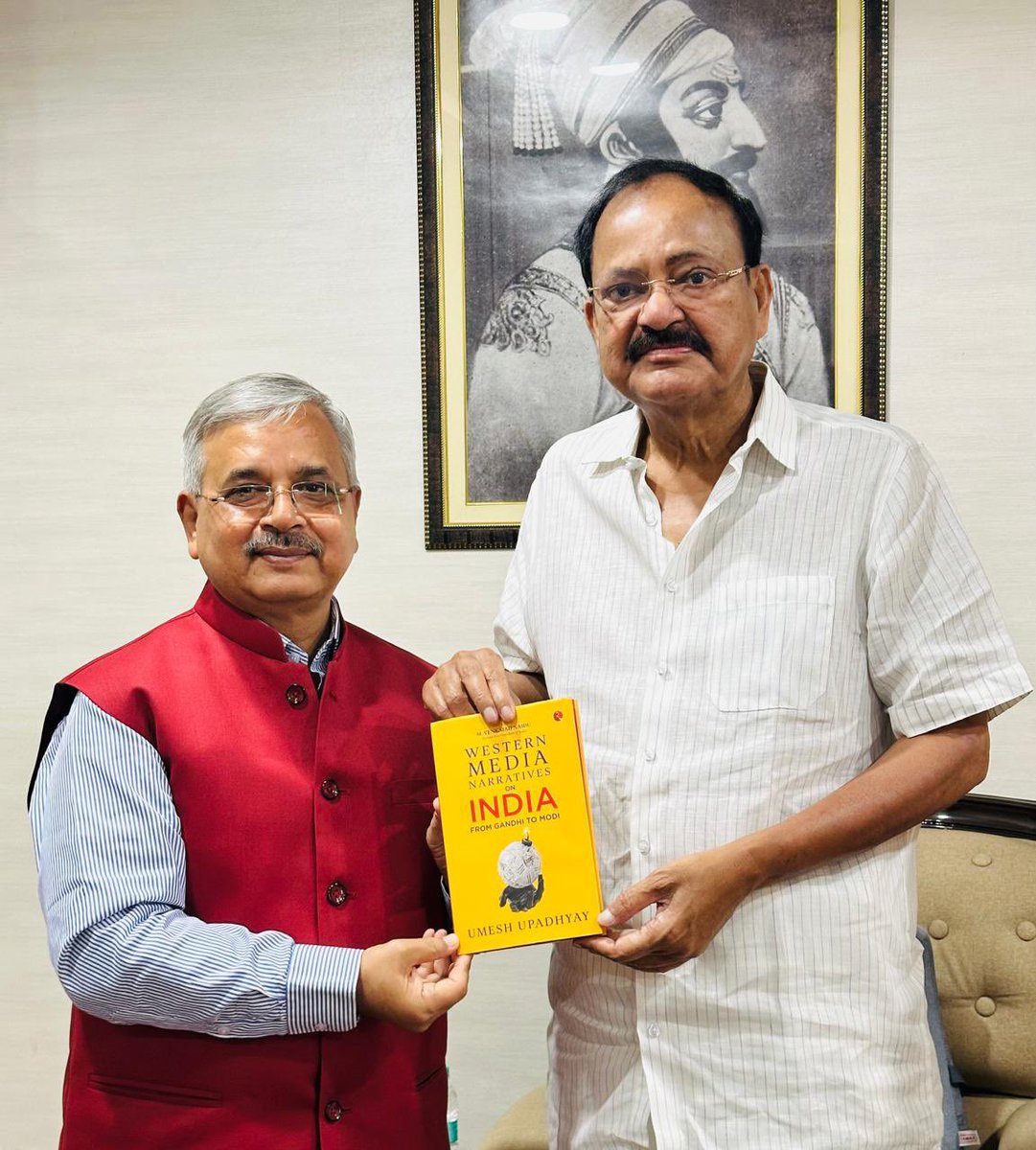 Happy to receive a copy of the Book Western Media Narratives on India-Gandhi to Modi from the author Umesh Upadhyay. The book draws from media studies, history, sociology and political science based on sound research. It is an eye opener for those who want to understand anti