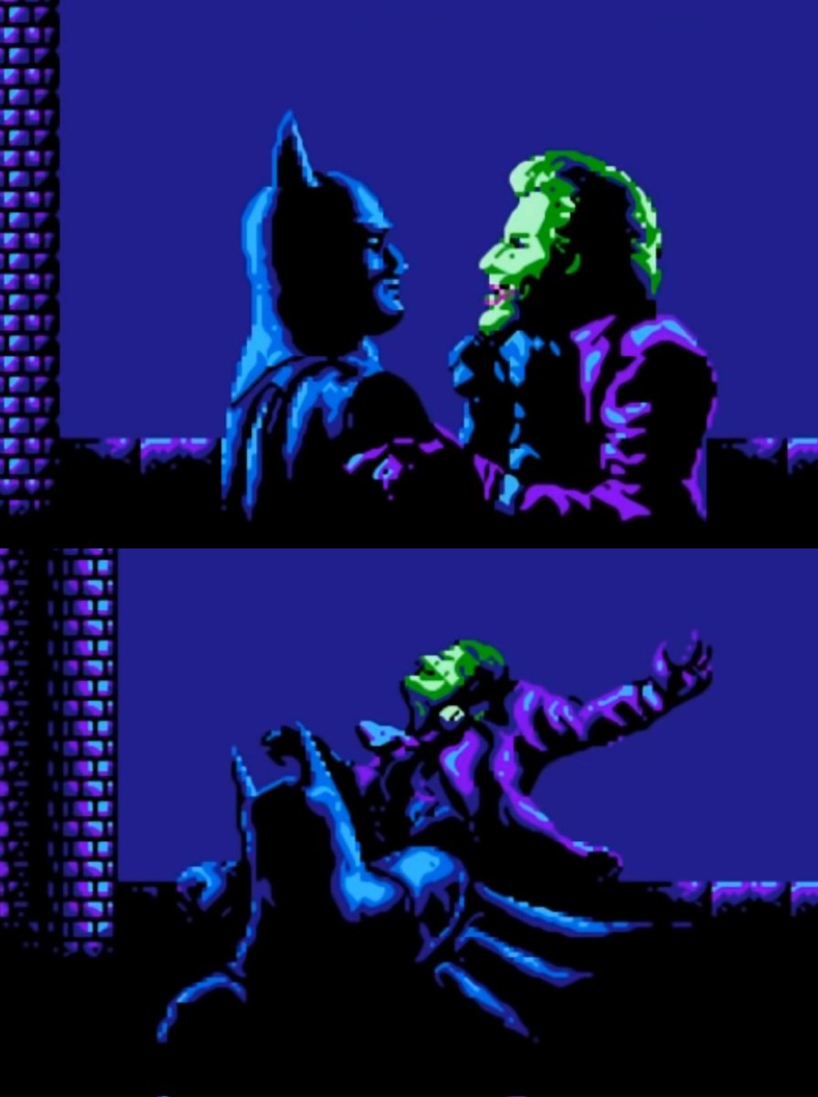 وانا عمري ست سنوات لعبت اللعبة قبل ما اشاهد الفيلم ومن يومها اعشق باتمان 🦇 🖤💜 #Nintendo #BATMAN