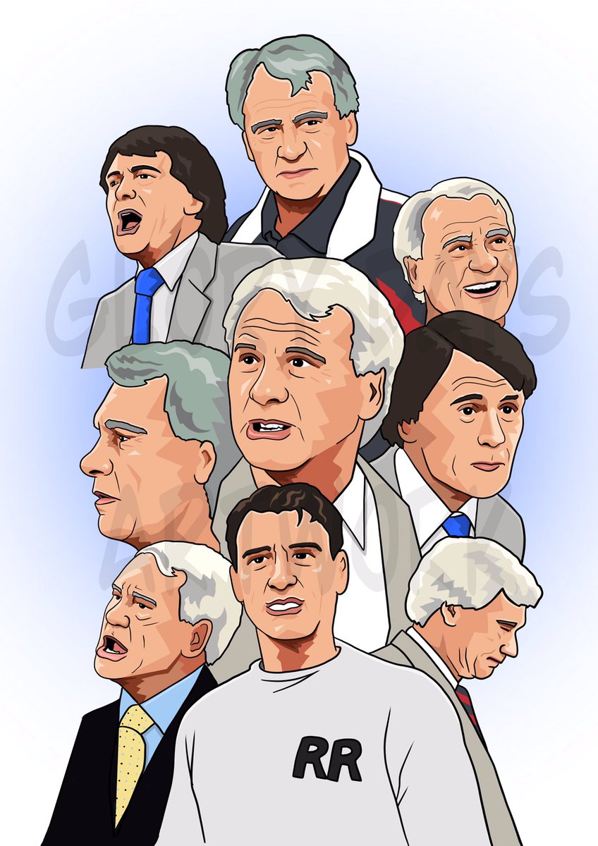 Sir Bobby Robson Prints available via the link glorydaysartwork.co.uk/product/bobbyr…