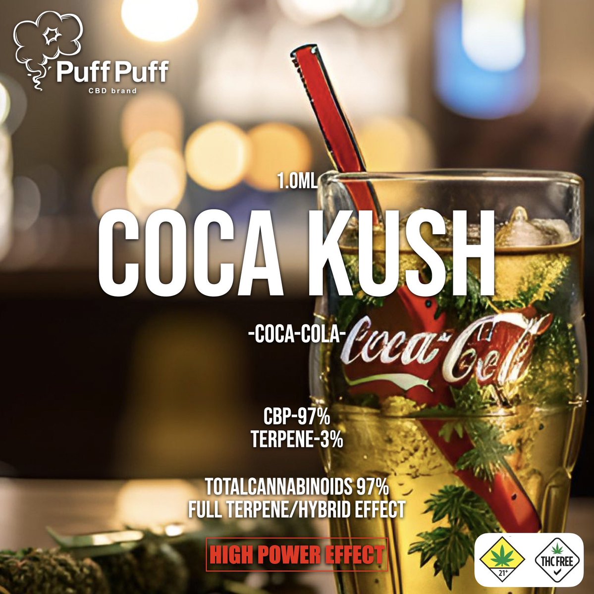 COCA KUSHも残りわずかとなりました…!!🥤 リピーター様いつもありがとうございます🙇‍♂️ COCA KUSH-Coca-Cola- CBP-97% terpene-3% → shop-puffpuff-japan.com/all-products/c… 先日、在庫を補充したばかりにも関わらず残り2本…!!